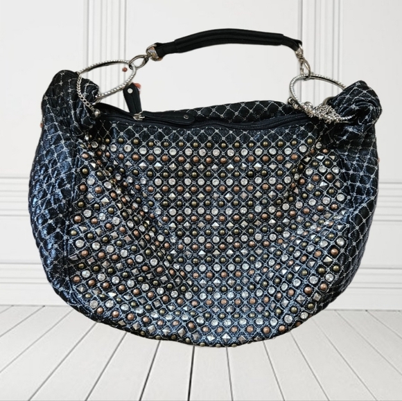 Galian New York Studded Hobo Bag - Picture 3 of 7
